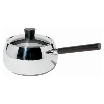 ALESSI Alessi-Mami Long-handled saucepan for bourguignonne in 18/10 stainless steel